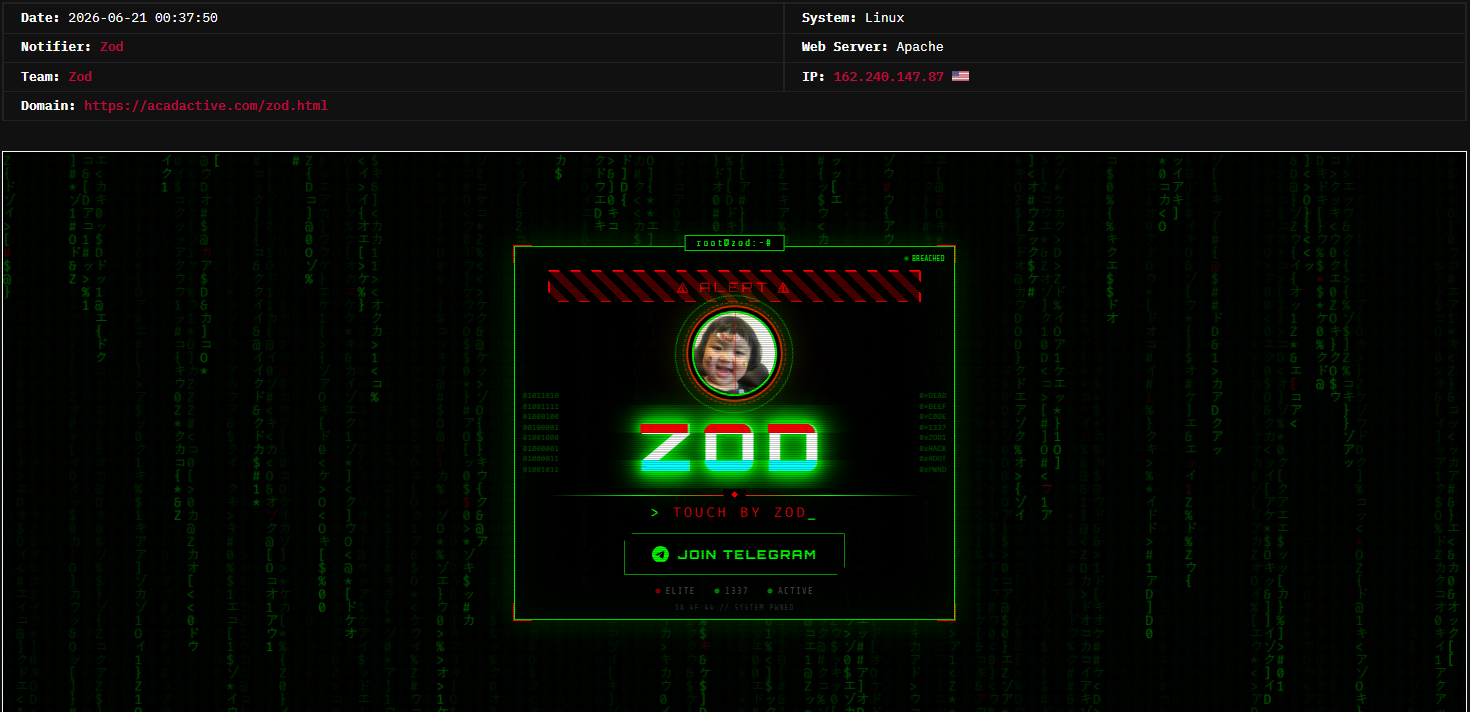 Zod targets the website of CadActive Technologies-xLab 威胁情报