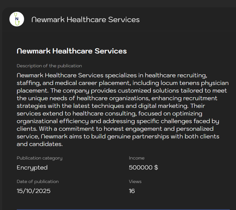Newmark Healthcare Services成为Sinobi勒索软件的受害者-xLab 威胁情报