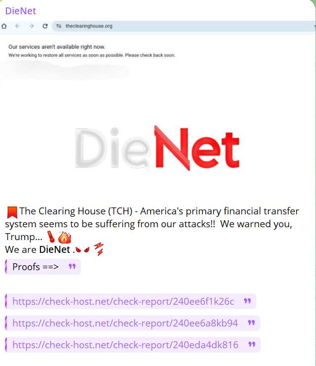 DieNet瞄准清算所网站-xLab 威胁情报