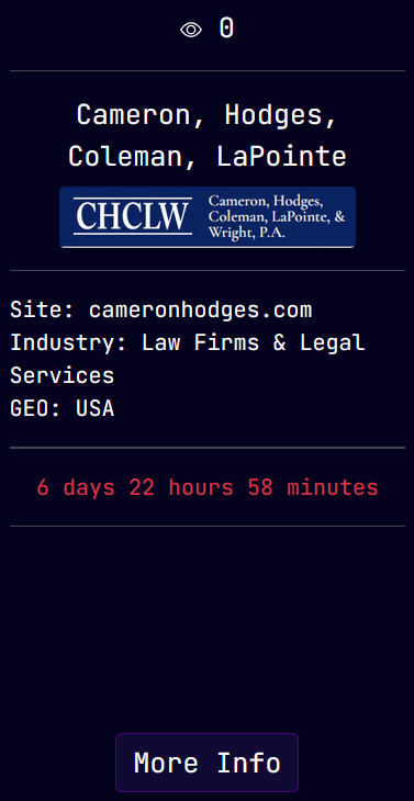 Cameron、Hodges、Coleman、LaPointe和Wright，P.A.成为Sarcoma勒索软件的受害者-xLab 威胁情报