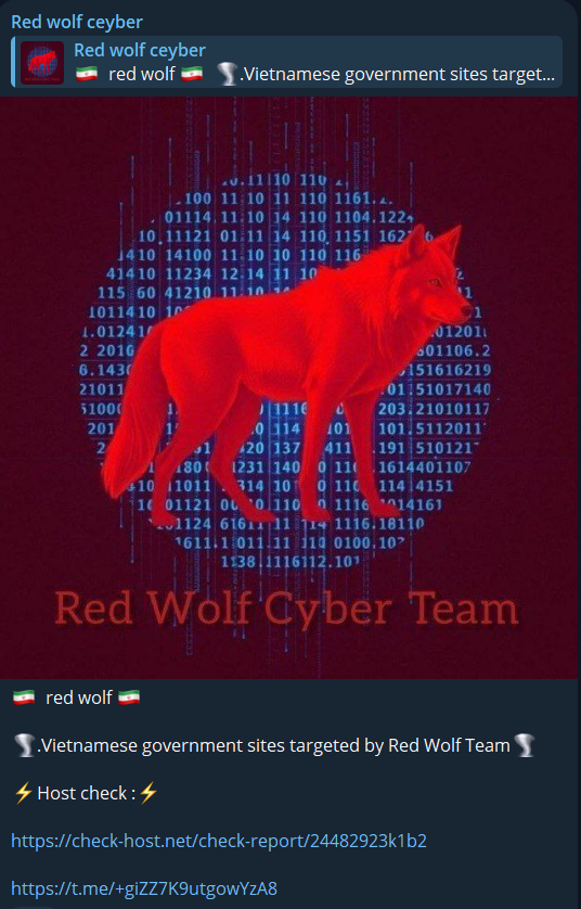 Red Wolf Cyber Team瞄准越南工贸信息中心网站-xLab 威胁情报
