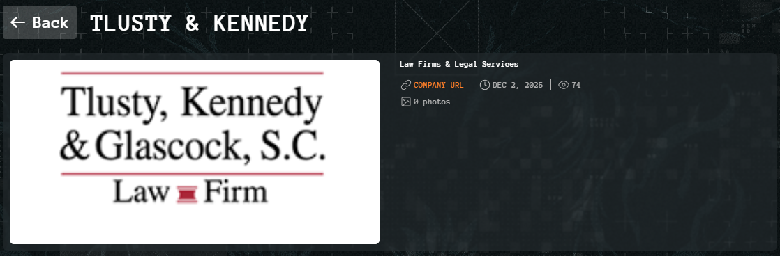 Tlusty,Kennedy&Glascock,S.C.成为Qilin勒索软件的受害者-xLab 威胁情报