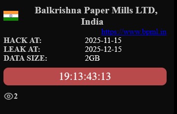 Balkrishna Paper Mills Limited成为NightSpire勒索软件的受害者-xLab 威胁情报