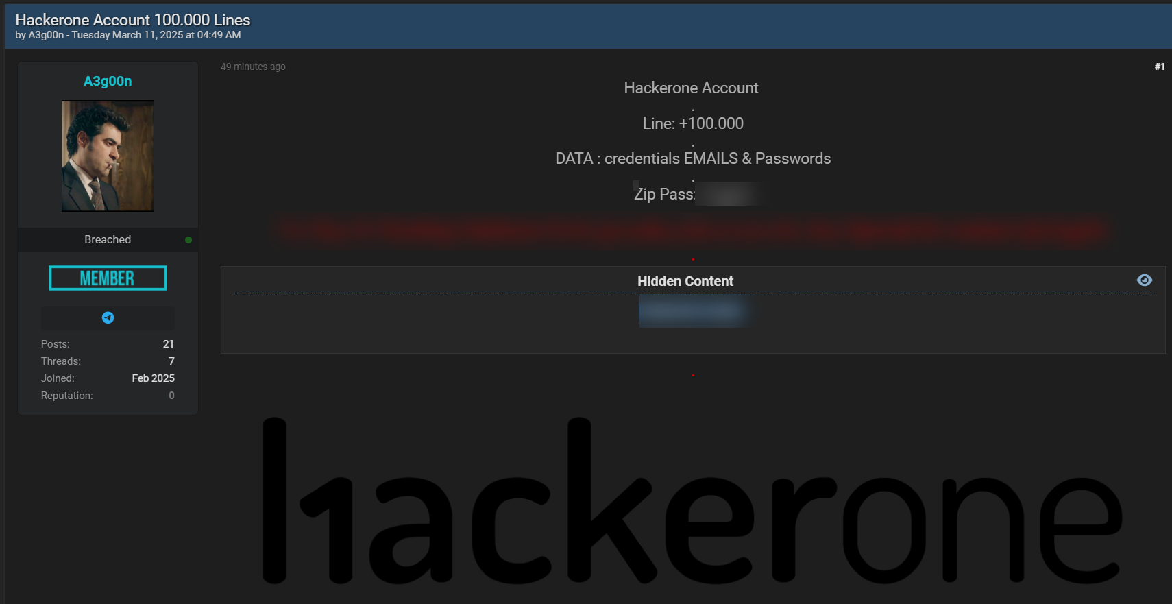 Hackerone涉嫌出售数据-xLab 威胁情报