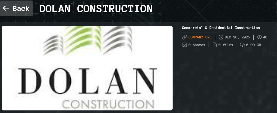 Dolan Construction因Qilin勒索软件将victim降至-xLab 威胁情报