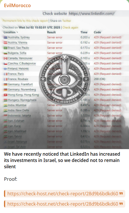 EvilMorocco Hacktivism瞄准LinkedIn网站-xLab 威胁情报