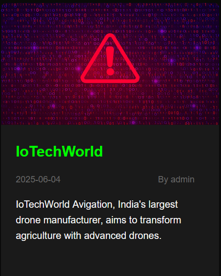 IoTechWorld Avigation Pvt Ltd成为Dire Wolf勒索软件的受害者-xLab 威胁情报