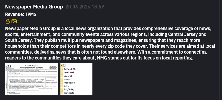 Newspaper Media Group falls victim to INC Ransom Ransomware-xLab 威胁情报
