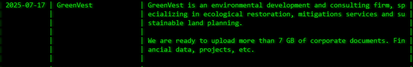 GreenVest，LLC成为Akira勒索软件的受害者-xLab 威胁情报