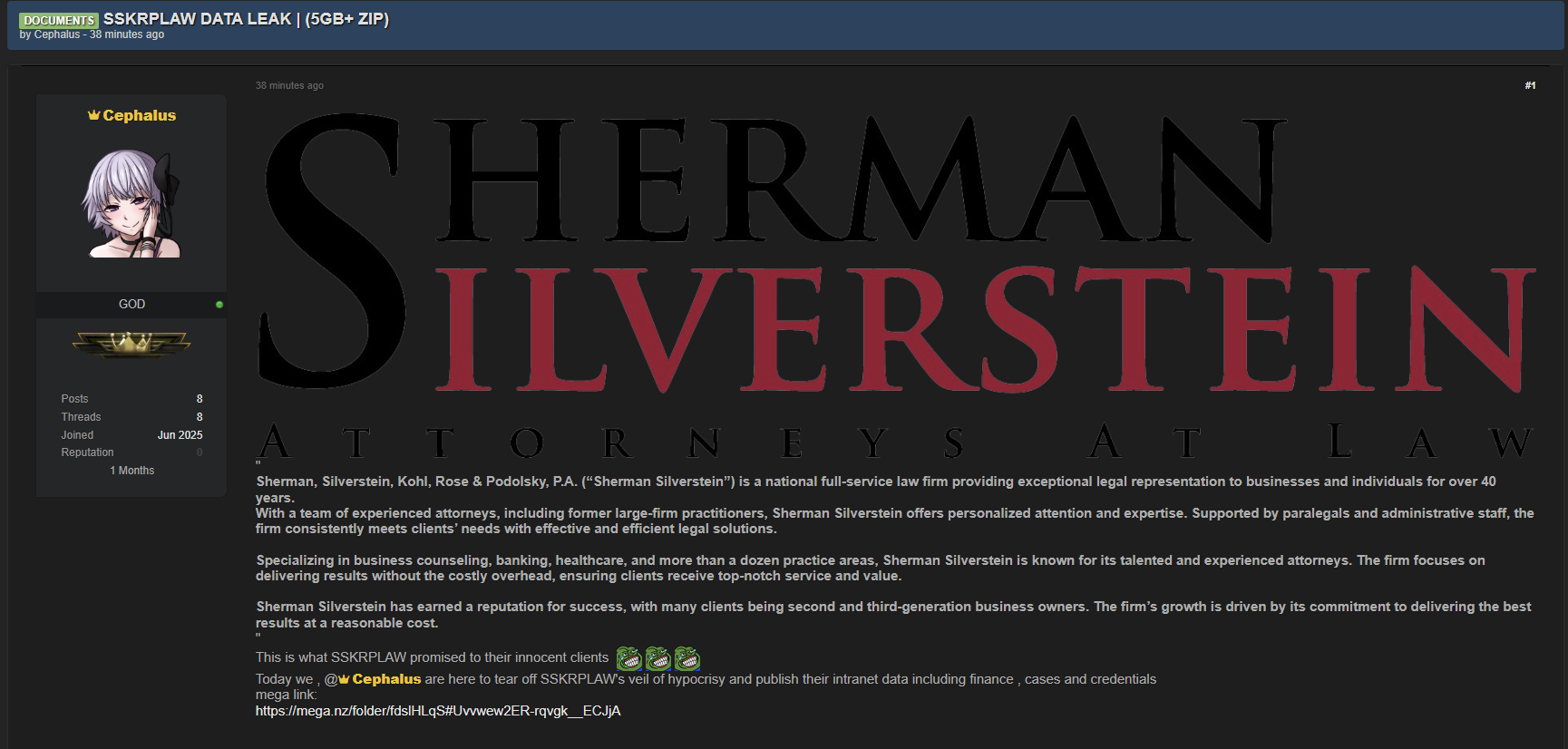 谢尔曼、银色啤酒杯乐队涉嫌泄密-xLab 威胁情报