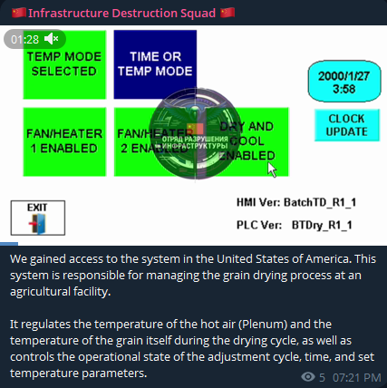 据称未经授权进入美国的一个农业控制system-xLab 威胁情报
