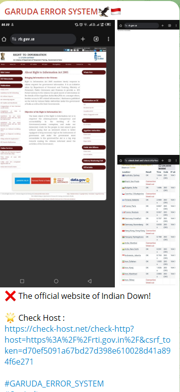 GARUDA ERROR SYSTEM攻击印度政府人事和培训部网站-xLab 威胁情报