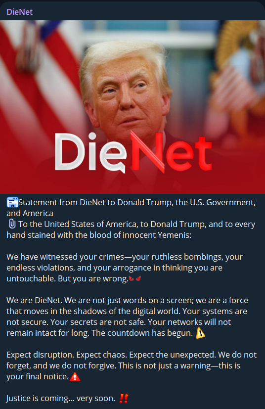 DieNet声称针对美国-xLab 威胁情报