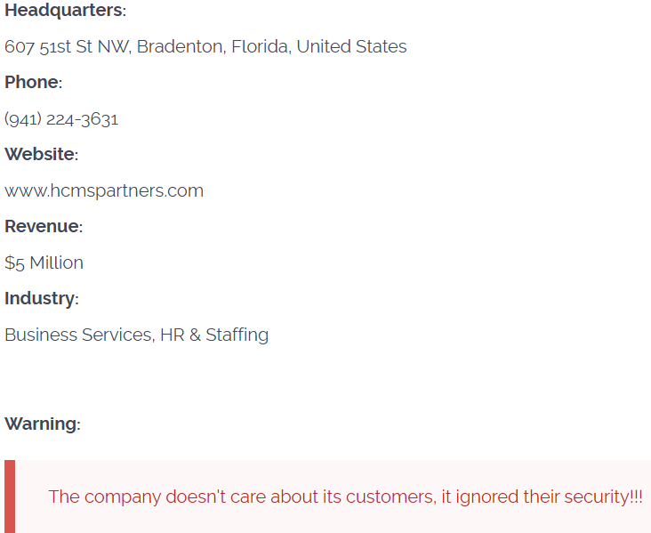 HCMS Partners成为CL0P勒索软件的受害者-xLab 威胁情报