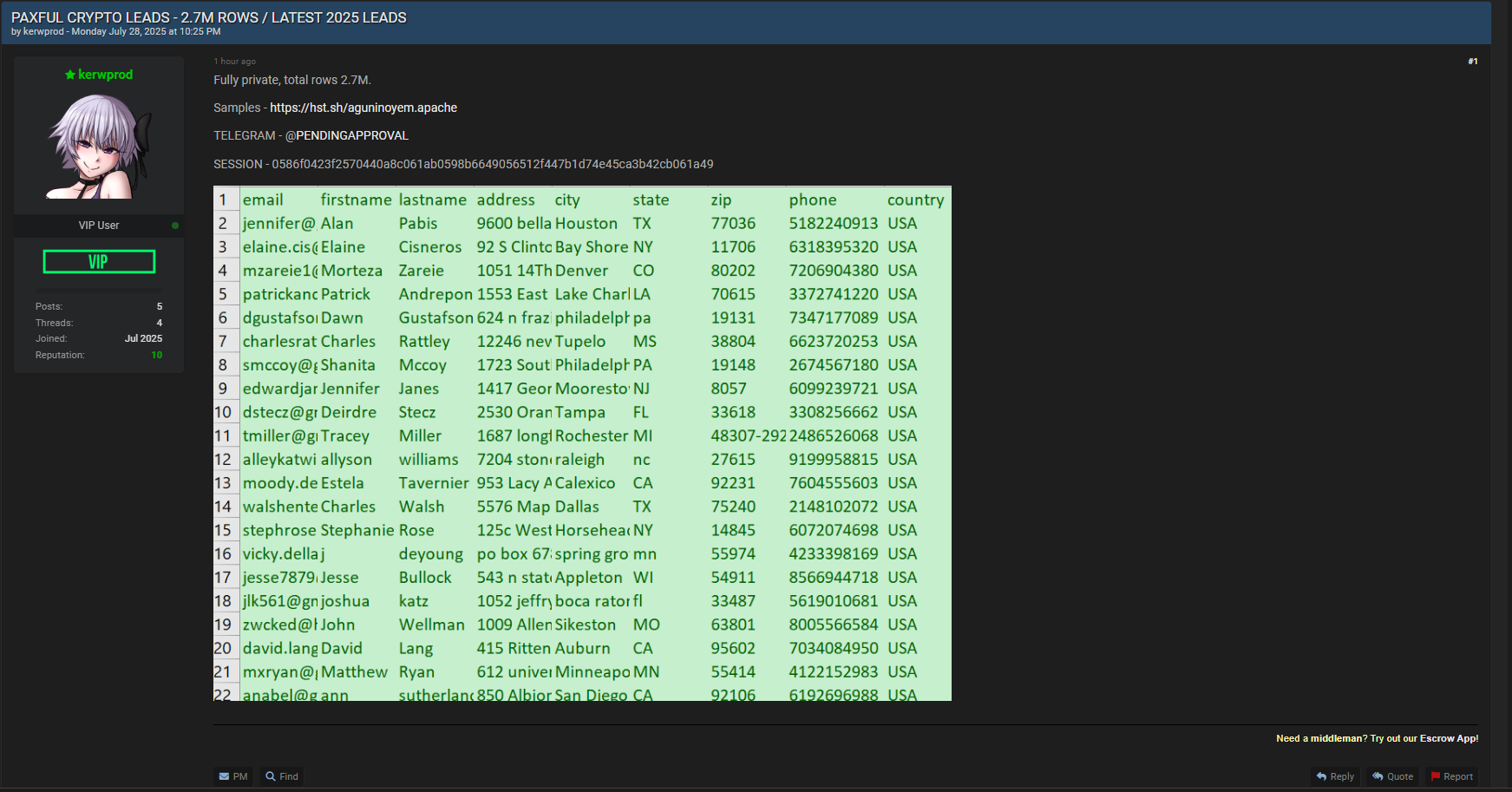 Paxful涉嫌出售270万条加密货币线索-xLab 威胁情报