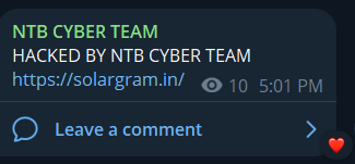 NTB CYBER TEAM瞄准SOLARGRAM网站-xLab 威胁情报
