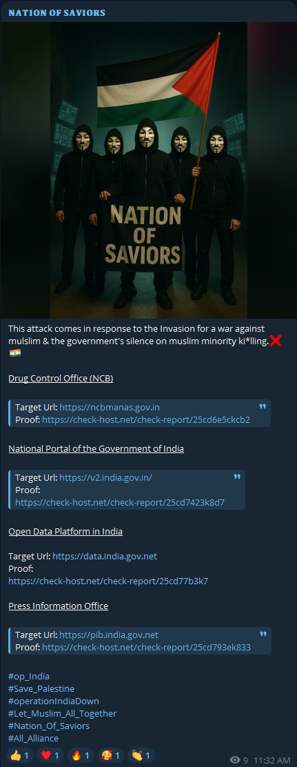 NATION OF SAVIORS瞄准数据门户India网站-xLab 威胁情报