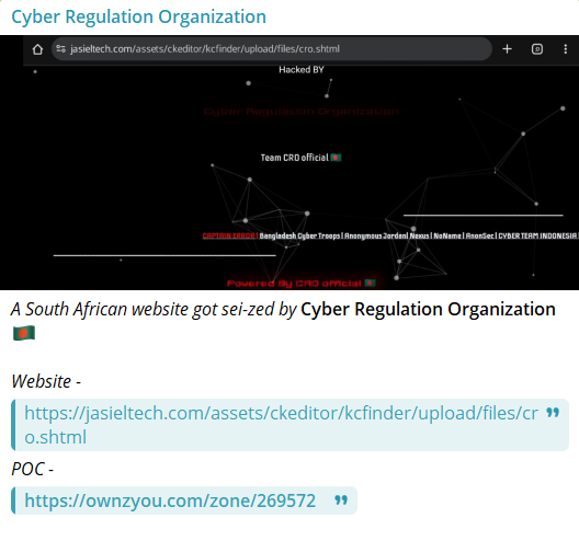 Cyber监管组织针对Jasiel技术顾问网站-xLab 威胁情报