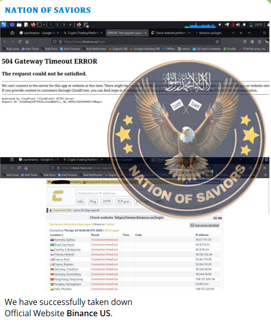 NATION OF SAVIORS瞄准Binance.US网站-xLab 威胁情报