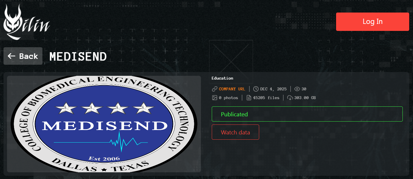 Medisend生物医学工程技术学院成为Qilin勒索软件的受害者-xLab 威胁情报
