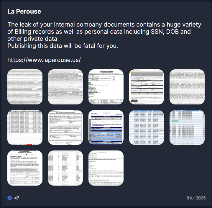 拉佩鲁斯成为Everest勒索软件的受害者-xLab 威胁情报