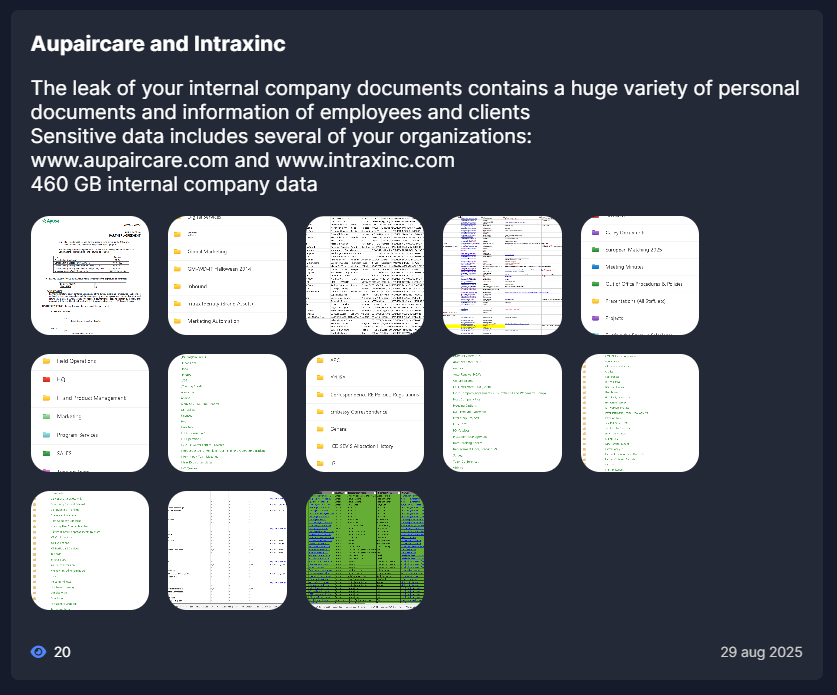 Intrax成为Everest勒索软件的受害者-xLab 威胁情报