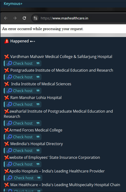Keymous+针对Vardhman Mahavir医学院和Safdarjung医院的网站-xLab 威胁情报