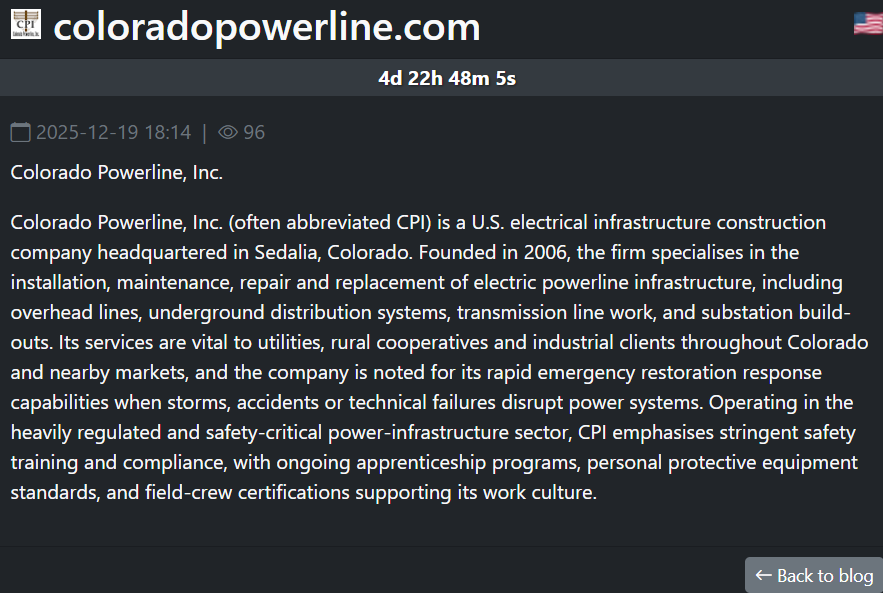 科罗拉多电力线公司将victim降至SAFEPAY勒索软件-xLab 威胁情报