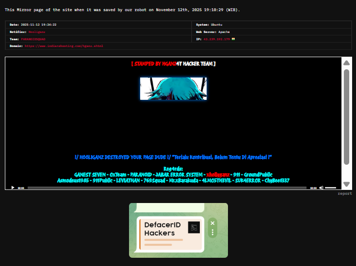 PARANOIDSQUAD瞄准indianshooting.com网站-xLab 威胁情报