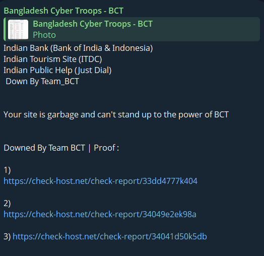 孟加拉Cyber部队-BCT瞄准印度旅游发展公司（ITDC）网站-xLab 威胁情报