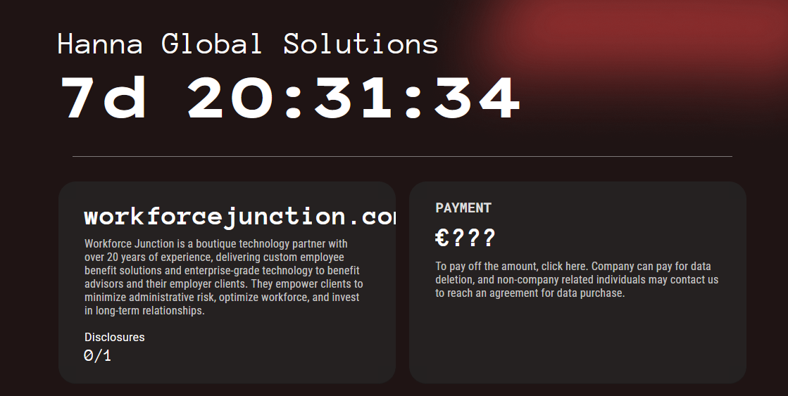 Workforce Junction成为Kill Security勒索软件的受害者-xLab 威胁情报