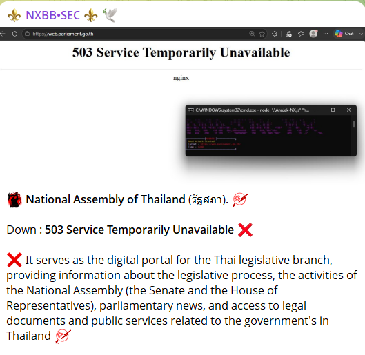 NXBB.SEC targets the website of National Assembly of Thailand-xLab 威胁情报
