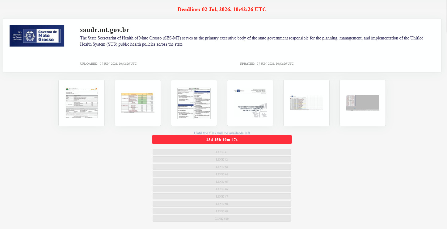Secretaria de Estado de Saúde de Mato Grosso falls victim to LOCKBIT 5.0 Ransomware-xLab 威胁情报