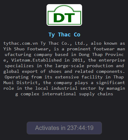 Ty Thac Co., Ltd. falls victim to The Gentlemen ransomware-xLab 威胁情报