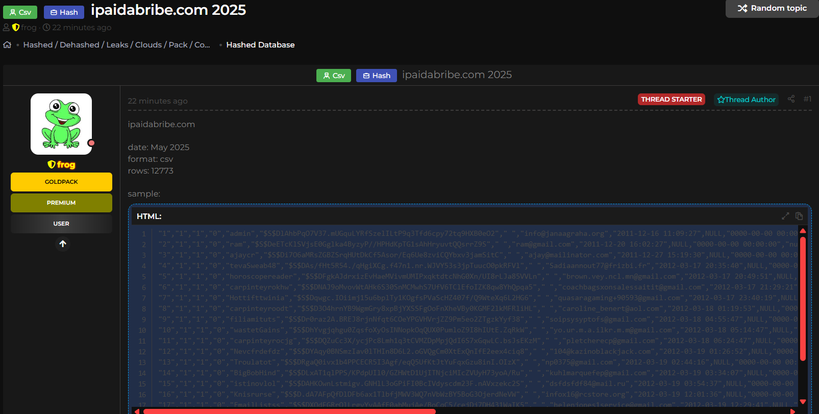 我行贿的所谓数据外泄-xLab 威胁情报