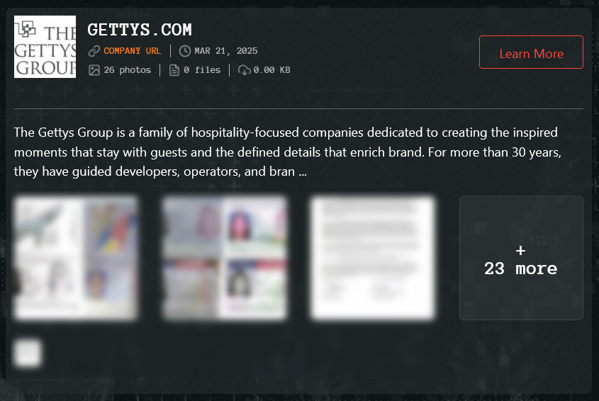 盖蒂斯集团成为Qilin勒索软件的受害者-xLab 威胁情报