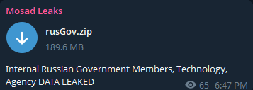 Alleged leak of Russian Government-xLab 威胁情报
