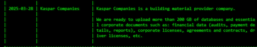 卡斯帕公司成为Akira勒索软件的受害者-xLab 威胁情报