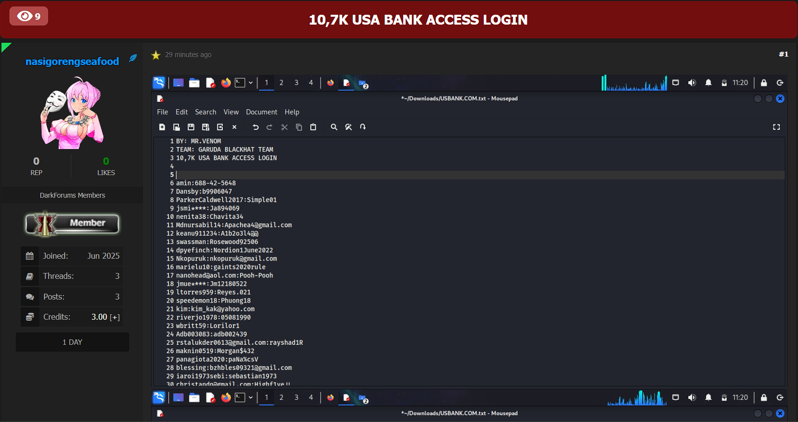 涉嫌从美国出售10K+银行访问登录-xLab 威胁情报