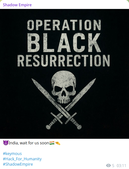 Shadow·Empire声称针对印度-xLab 威胁情报