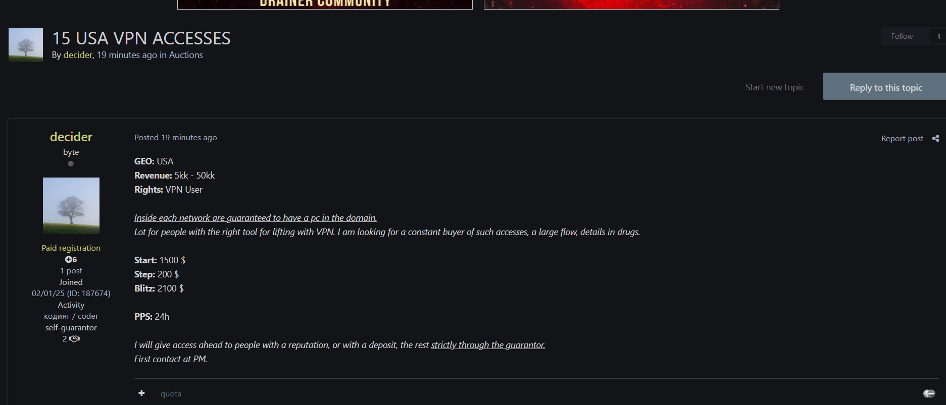 涉嫌在美国出售VPN网络接入-xLab 威胁情报