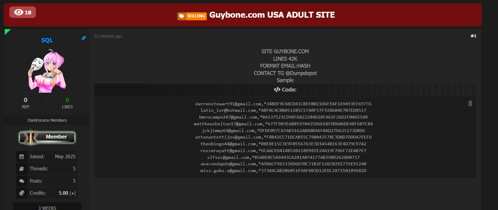 GuyBone.com涉嫌数据外泄-xLab 威胁情报