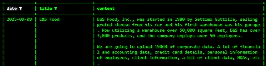 E&S Food、Inc.成为akira勒索软件的受害者-xLab 威胁情报