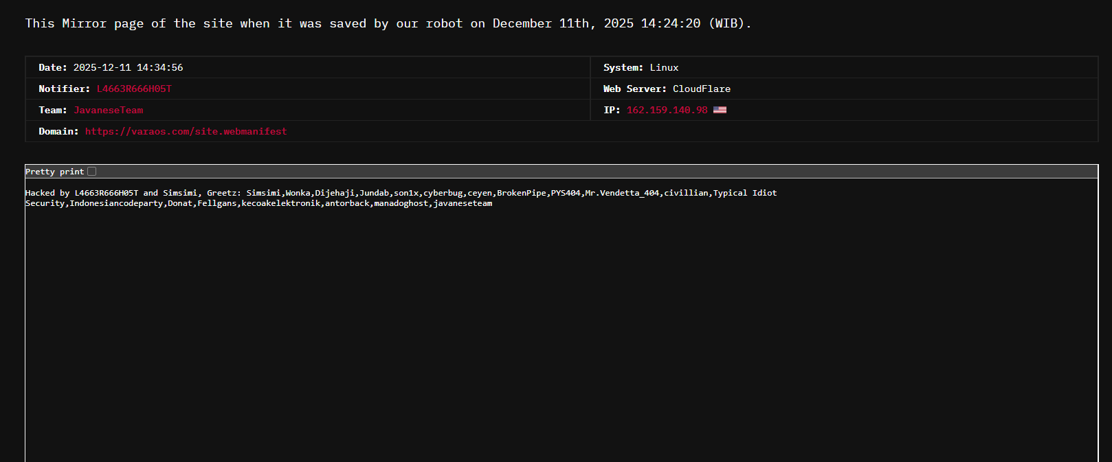 JavaneseTeam瞄准VaraOS网站-xLab 威胁情报