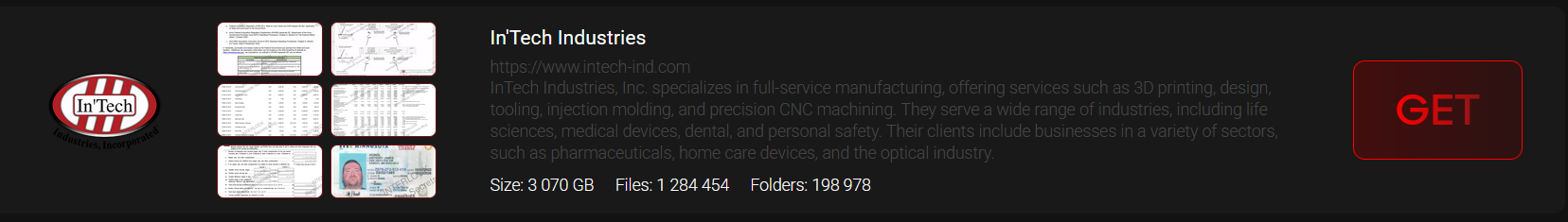 In’Tech Industries成为INTERLOCK勒索软件的受害者-xLab 威胁情报