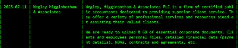 韦格利希金波坦联合有限公司。成为akira勒索软件的受害者-xLab 威胁情报