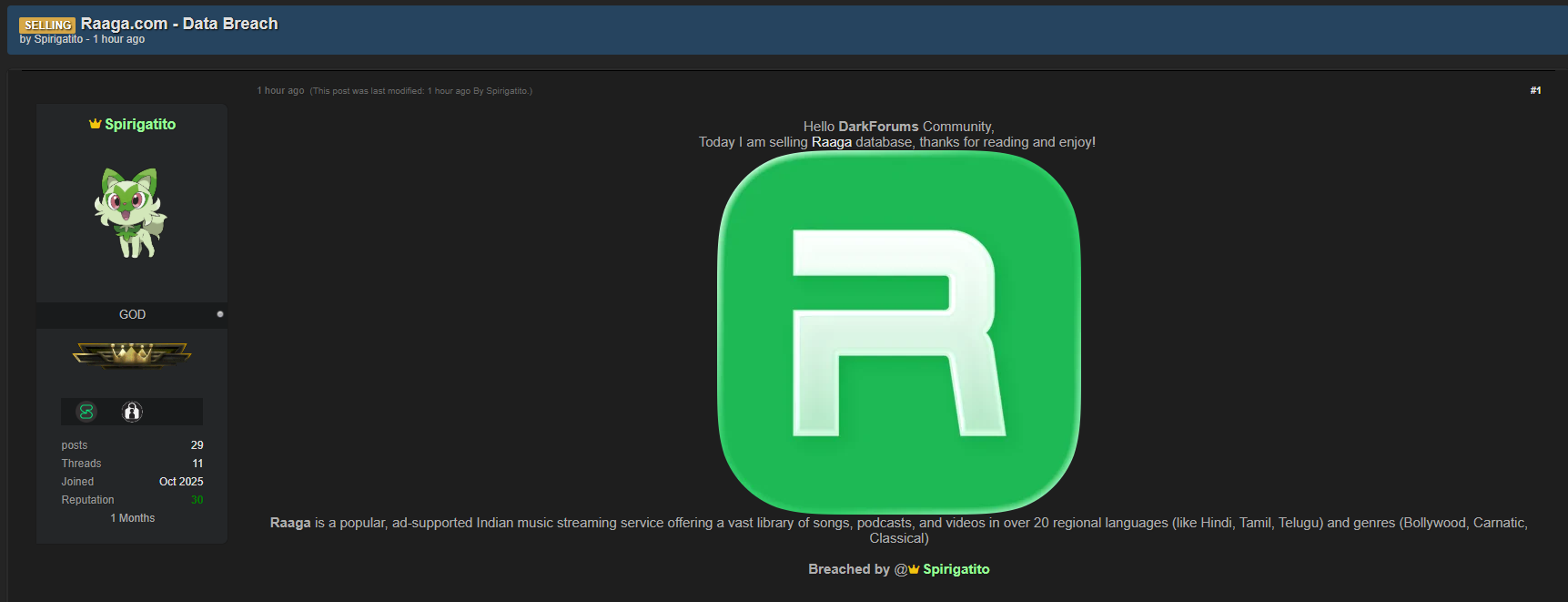 涉嫌违反Raaga-xLab 威胁情报