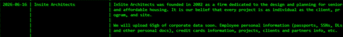InSite Architects, Inc. falls victim to Akira ransomware-xLab 威胁情报