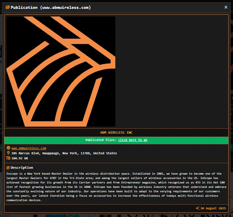 InScope成为DragonForce勒索软件的受害者-xLab 威胁情报