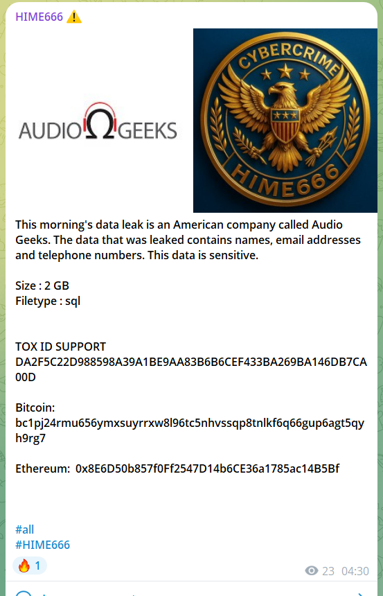 涉嫌数据外泄音频极客-xLab 威胁情报